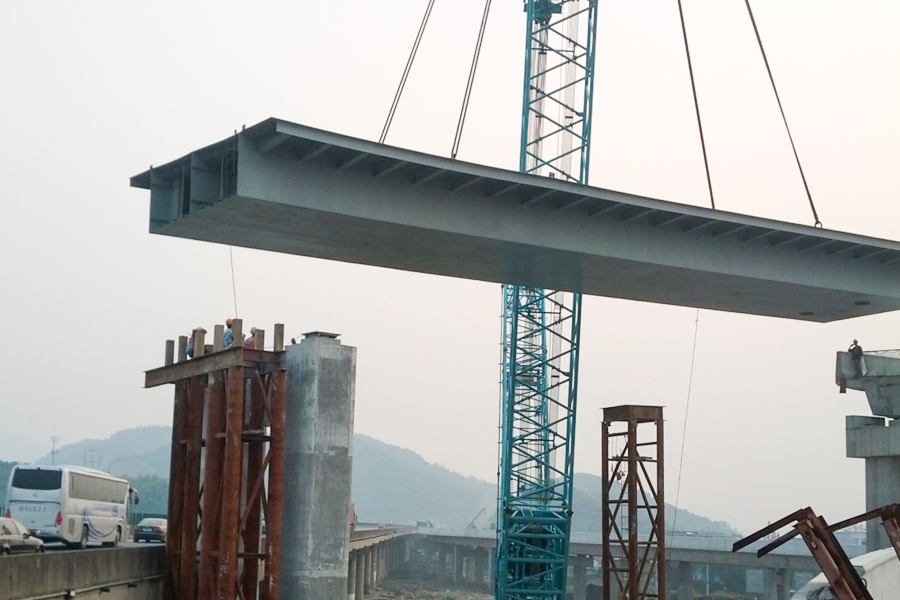 Steel Box Girder Bridge sa Expressway-crossing Section mula Chuanshan hanggang Haosifang, Ningbo